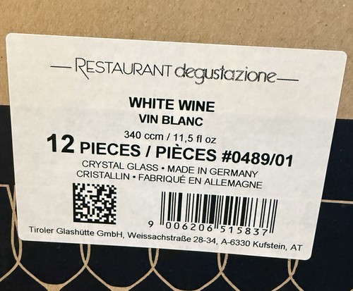Riedel piece crystal white - crystal,