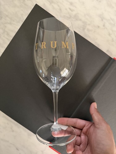 Trump riedel wine glass read - wine,