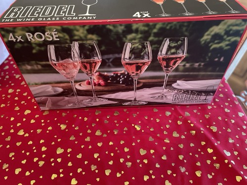 Riedel rose wine glass - wine,