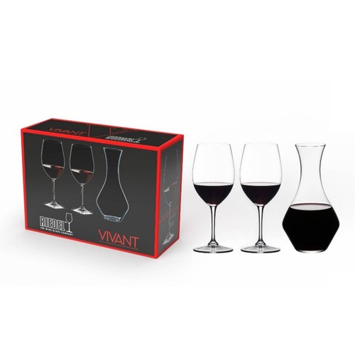 Nwt riedel 3pc vivant - nwt, cabernet