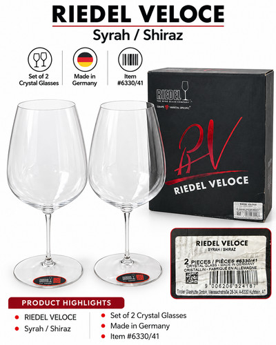 Riedel veloce syrah shiraz - riedel,